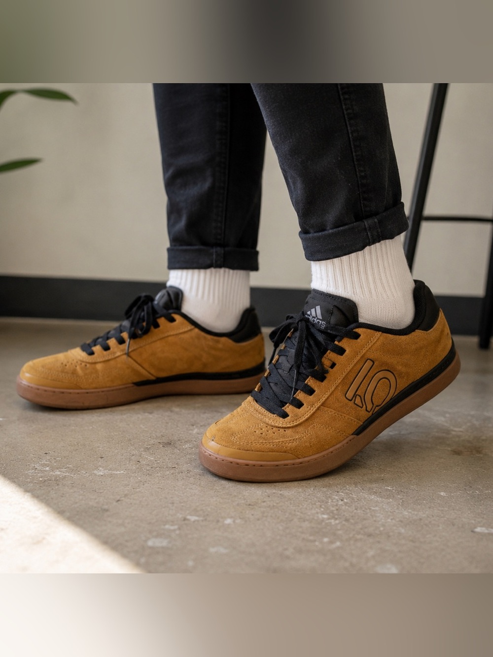 adidas Five Ten Freerider MTB Shoes Tan Gum Suede Men’s US 6 EU 38⅔ Flat Pedal